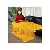 Harika Peluş Fabrikası Pabtex 200 X 220 Cm Ponponlu Pelüş Tv Battaniyesi
