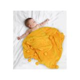 Harika Peluş Fabrikası Pabtex Bebek/Çocuk Battaniyesi Ponponlu Yerli