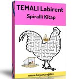 Harika Temalı Labirent Bulmaca Kitabı (spiralli)