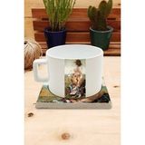 Harikapoli Kediler ve Sanat/ship Of Fools Set 4 - Çay/kahve Fincanı Kupa-Taş Bardak Altlığı 1 - Karışık İşleme