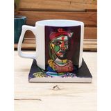 Harikapoli Pablo Picasso Set 10 - Yelken Fincan Kupa-Traverten Bardak Altlığı 1 - Karışık İşleme