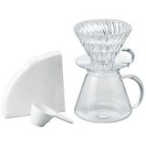 Hario Simply V60 Glass Brewing Kit Hario Simply V60 Cam Demleme Seti