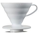 Hario V60 02 Dripper, Kahve Damlatıcı, Beyaz Plastik