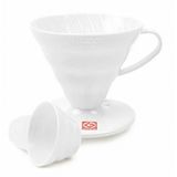 Hario V60 02 Plastik Dripper Beyaz Fincan