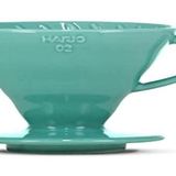 HARIO V60-02 x kahve demliği, cam, 300 mililitre, turkuaz