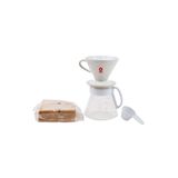 Hario V60 Seramik Demleme Seti - 02 Dripper, Servis Sürahisi, Filtre Kağıdı Ve Ölçü Kaşığı