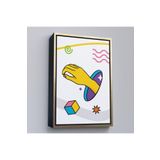 Harita Sepeti Altın Çerçeveli Pop Art Yunan Heykeli Tablosu 25 X 35 Altın Frm373