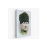 Harita Sepeti Atatürk Portre Tablosu Mustafa Kemal Atatürk Dikdörtgen Dekoratif Kanvas Tablo-Cf-56 50 X 70 Beyaz Hs-Cf-56