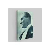 Harita Sepeti Atatürk Portre Tablosu Mustafa Kemal Atatürk Dikdörtgen Dekoratif Kanvas Tablo-Cn-63 50 X 70 Karışık Hs-Cn-63