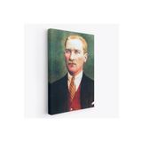Harita Sepeti Atatürk Portre Tablosu Mustafa Kemal Atatürk Dikdörtgen Dekoratif Kanvas Tablo-Cs-69 70 X 100 Karışık Hs-Cs-69