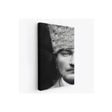 Harita Sepeti Atatürk Portre Tablosu Mustafa Kemal Atatürk Dikdörtgen Dekoratif Kanvas Tablo-Fp-140 50 X 70 Karışık Hs-Fp-140