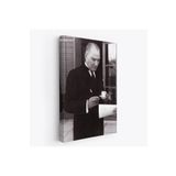 Harita Sepeti Atatürk Portre Tablosu Mustafa Kemal Atatürk Dikdörtgen Dekoratif Kanvas Tablo-Fr-141 35 X 50 Karışık Hs-Fr-141