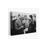 Harita Sepeti Atatürk Portre Tablosu Mustafa Kemal Atatürk Dikdörtgen Dekoratif Kanvas Tablo-Fu-145 70 X 100 Karışık Hs-Fu-145