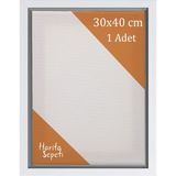 Harita Sepeti Beyaz Çerçeveli 30X40 cm Boş Tuval Tablo