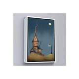 Harita Sepeti Beyaz Çerçeveli Güzel Ev Dekoratif Duvar Tablosu 40 X 55 Beyaz Frm6186