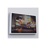 Harita Sepeti Beyaz Çerçeveli Modern Soyut Geometri El Boyaması Güzel Yüz Kanvas Duvar Tablosu 75 X 105 Beyaz Frm_5112
