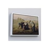 Harita Sepeti Çerçeveli Millet Darı Toplayıcı Kadınlar Tablosu - Jean-François - French-6652 40 X 55 Beyaz Frm_6652