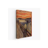 Harita Sepeti Edvard Munch'Un Çığlık İsimli Eseri Kanvas Tablo-5116 50 X 70 Karışık Hs-5116