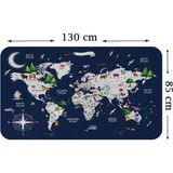 Harita Sepeti Eğitici ve Bayraklı Dünya Haritası Dünya Atlası Çocuk ve Bebek Odası Duvar Sticker 3819 - Renkli - 1 Adet