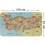 Harita Sepeti Eğitici ve Öğretici Detaylı Dekoratif Komşulu Türkiye Haritası Duvar Sticker 3846 - Renkli - 1 Adet