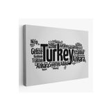 Harita Sepeti Iller Isimli Dekoratif Kanvas Tablo 1018(Tek Parça) 125 X 70 Karışık Hs-1018