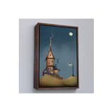 Harita Sepeti Kahverengi Çerçeveli Güzel Ev Dekoratif Duvar Tablosu 75 X 105 Kahverengi Frm6186