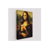 Harita Sepeti Mona Lisa Kanvas Tablo, Olağandışı Mona Lisa Kanvas Tablo-5219 50 X 70 Karışık Hs-5219