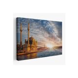 Harita Sepeti Ortaköy Camii Ve Boğaziçi Köprüsü Manzarası Dekoratif Kanvas Tablo-6504 95 X 165 Karışık Hs-6504