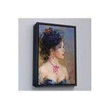 Harita Sepeti Siyah Çerçeveli Güzel Helen Dekoratif Duvar Tablosu 55 X 75 Siyah Frm_6142