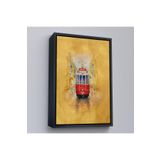 Harita Sepeti Siyah Çerçeveli İstiklal Caddesi Ve Tarihi Tranvay Duvar Tablosu 25 X 35 Siyah Frm_5987