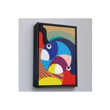 Harita Sepeti Siyah Çerçeveli Spiritual Gözler Tablosu 40 X 55 Siyah Frm191