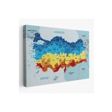 Harita Sepeti Türkiye Haritası Kanvas Tablo Sınır Komşulu Eğitici Dekoratif Tablo 3082 95 X 165 Karışık Hs-3082