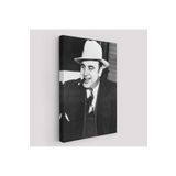 Harita Sepeti Ünlü Sabıka Fotoğrafı Posteri, Ünlü Mafya Patronu, Al Capone Kanvas Tablo-5292 70 X 100 Karışık Hs-5292