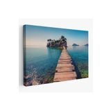 Harita Sepeti Zakinthos Adası Yunaniztan Dekoratif Kanvas Duvar Tablosu-3584 125 X 210 Karışık Hs-3584