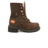 HARLEY-DAVIDSON 025G100078-DARK-BROWN-NUBUK Kadın Botu Kahverengi 35