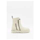Harley Davidson Beige Leather Kadın Bot & Bootie Hd0777003903