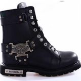 Harley Davidson Charles 025M100447-01 Siyah Deri Erkek Bot