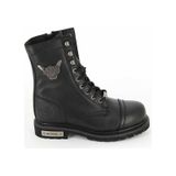 Harley Davidson COLMAR Unisex BLACK - BASKILI DERİ Bot
