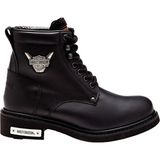 Harley Davidson Gibson 025M100109-B14-44 Siyah Yağlı Deri Erkek Bot
