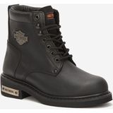 Harley Davidson Gibson Bot 40-48 Black Yağlı Deri - Siyah