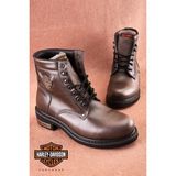 Harley Davidson Gibson Grey Deri Bot - Siyah