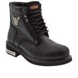 Harley Davidson Gibson Nubuk Siyah Erkek Bot