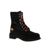 Harley-Davidson Harley Davidson New/Worker - 025M0 Orta Topuk Kauçuk Taban Casual Siyah Nubuk Erkek Bot 43 43 EU