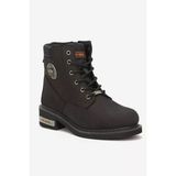 Harley Davidson Jim Hakiki Nubuk Deri Bot 36-40 Black Nubuk