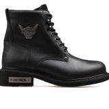 Harley Davidson-Kadın Siyah Gibson Black Deri Bot (Siyah / 38)