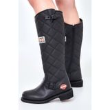 Harley Davidson LACONIA HI 646 Unisex BLACK / YAĞLI DERİ Çizme