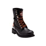 HARLEY-DAVIDSON New Worker Black Yağli Deri Moda AyakkabılarKadın
