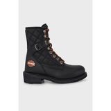 Harley Davidson New Worker Hakiki Deri Bot Bayan Bot 025G100078 - Siyah Desenli