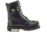 Harley Davidson Riddick Siyah Deri Asker Botu, 44, T1777055203, BLACK, Erkek