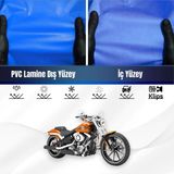 Harley Davidson Softail Brekaout Fxsb Motosiklet Brandası Su Geçirmez Branda Mavi Motor Branda - Bağlantı Klipsi